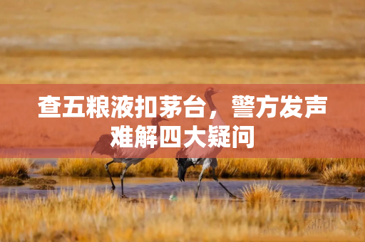 查五粮液扣茅台，警方发声难解四大疑问