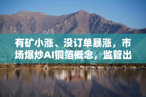 有矿小涨、没订单暴涨，市场爆炒AI铜箔概念，监管出手降温