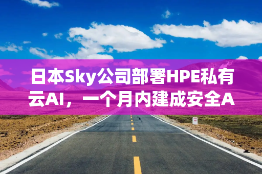 日本Sky公司部署HPE私有云AI，一个月内建成安全AI开发环境