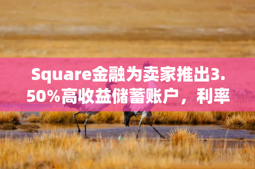 Square金融为卖家推出3.50%高收益储蓄账户，利率超全美均值8倍