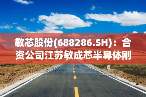 敏芯股份(688286.SH)：合资公司江苏敏成芯半导体刚注册成立 目前暂无任何产品产出