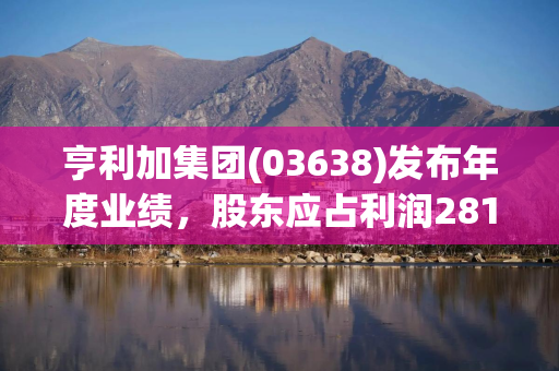 亨利加集团(03638)发布年度业绩，股东应占利润2816.6万港元