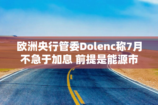 欧洲央行管委Dolenc称7月不急于加息 前提是能源市场保持平静