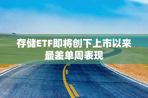 存储ETF即将创下上市以来最差单周表现
