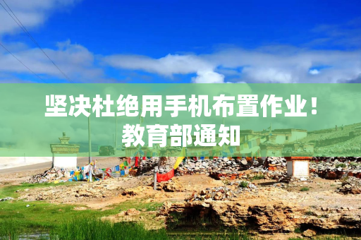 坚决杜绝用手机布置作业！教育部通知