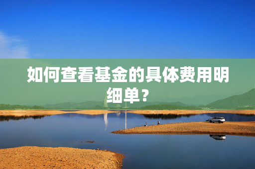 如何查看基金的具体费用明细单? 如何查看基金的具体费用明细单?