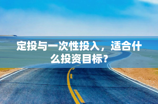 定投与一次性投入，适合什么投资目标？