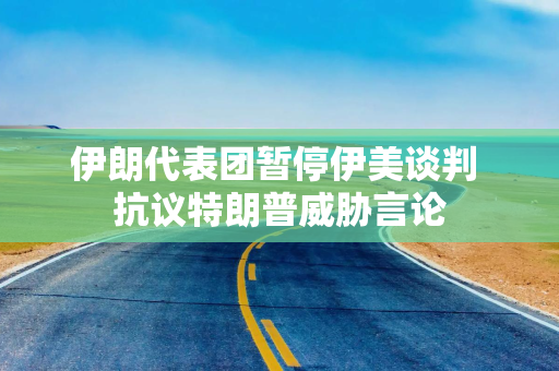 伊朗代表团暂停伊美谈判 抗议特朗普威胁言论