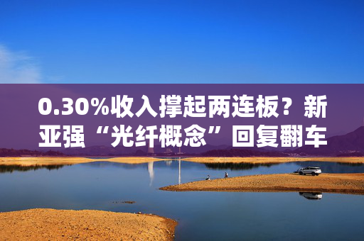 0.30%收入撑起两连板？新亚强“光纤概念”回复翻车，老董秘桑修申被上交所点名  长三角资本局