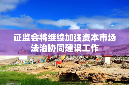 证监会将继续加强资本市场法治协同建设工作