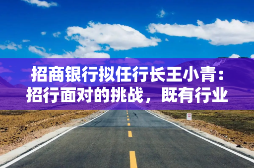 招商银行拟任行长王小青：招行面对的挑战，既有行业共性因素也有结构性因素