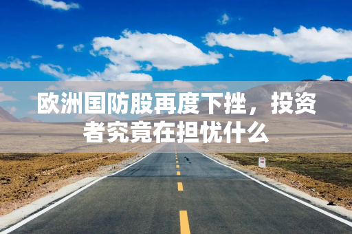 欧洲国防股再度下挫，投资者究竟在担忧什么