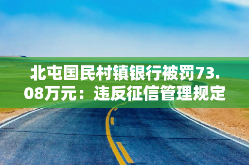 北屯国民村镇银行被罚73.08万元：违反征信管理规定等