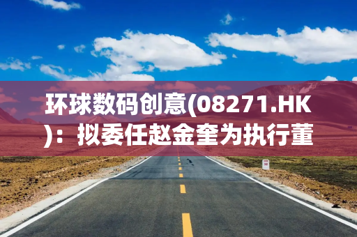 环球数码创意(08271.HK)：拟委任赵金奎为执行董事兼董事总经理