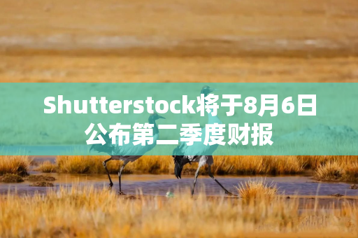 Shutterstock将于8月6日公布第二季度财报