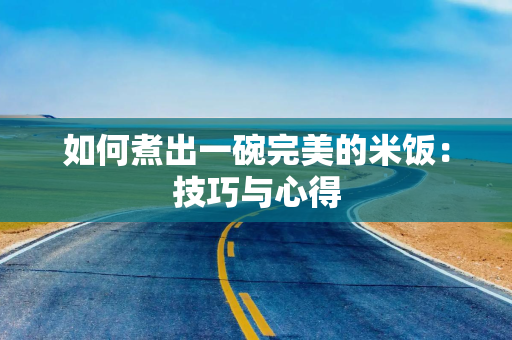 如何煮出一碗完美的米饭：技巧与心得