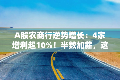 A股农商行逆势增长：4家增利超10%！半数加薪，这家银行董事长年薪最高