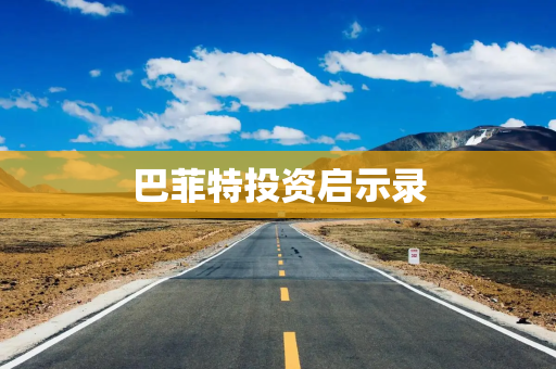 巴菲特投资启示录