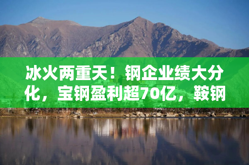 冰火两重天！钢企业绩大分化，宝钢盈利超70亿，鞍钢亏损超70亿
