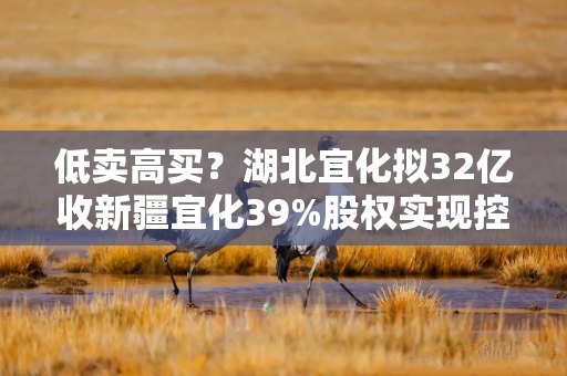 低卖高买？湖北宜化拟32亿收新疆宜化39%股权实现控股！7年前10亿出售80%股权