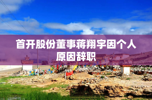 首开股份董事蒋翔宇因个人原因辞职