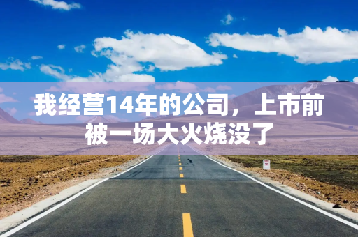 我经营14年的公司，上市前被一场大火烧没了