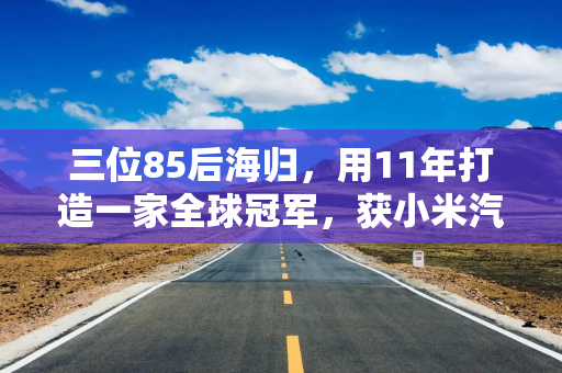 三位85后海归，用11年打造一家全球冠军，获小米汽车青睐