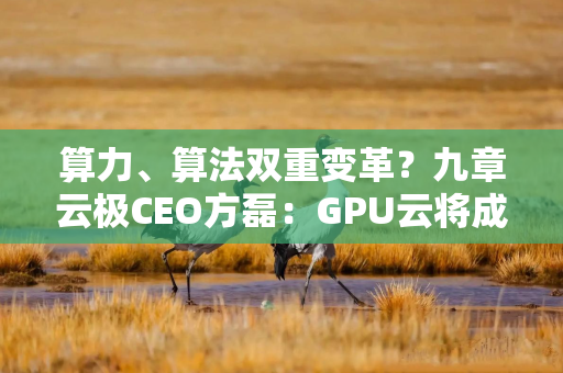 算力、算法双重变革？九章云极CEO方磊：GPU云将成AI基础设施新火种