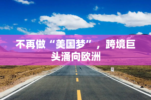 不再做“美国梦”，跨境巨头涌向欧洲