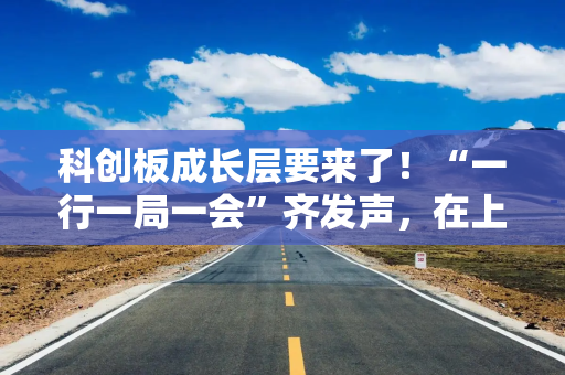 科创板成长层要来了！“一行一局一会”齐发声，在上海实施8项金融开放举措
