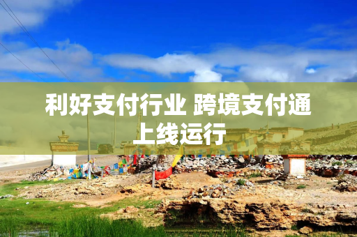 利好支付行业 跨境支付通上线运行