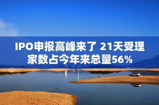 IPO申报高峰来了 21天受理家数占今年来总量56%