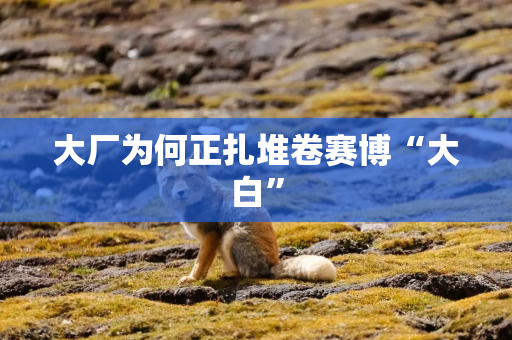 大厂为何正扎堆卷赛博“大白”