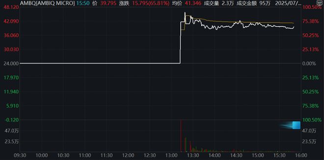 Arm投资的AI芯片公司Ambiq上市首日大涨61%，两度熔断停牌