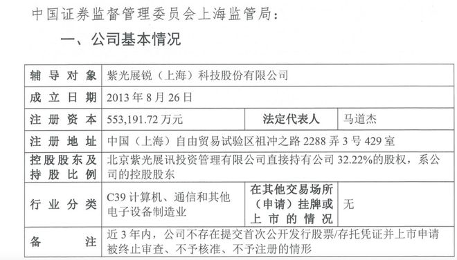 紫光展锐距离登陆科创板还有多远？