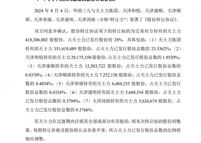 出售天士力股权获益 尖峰集团第一季度净利润增长23879%