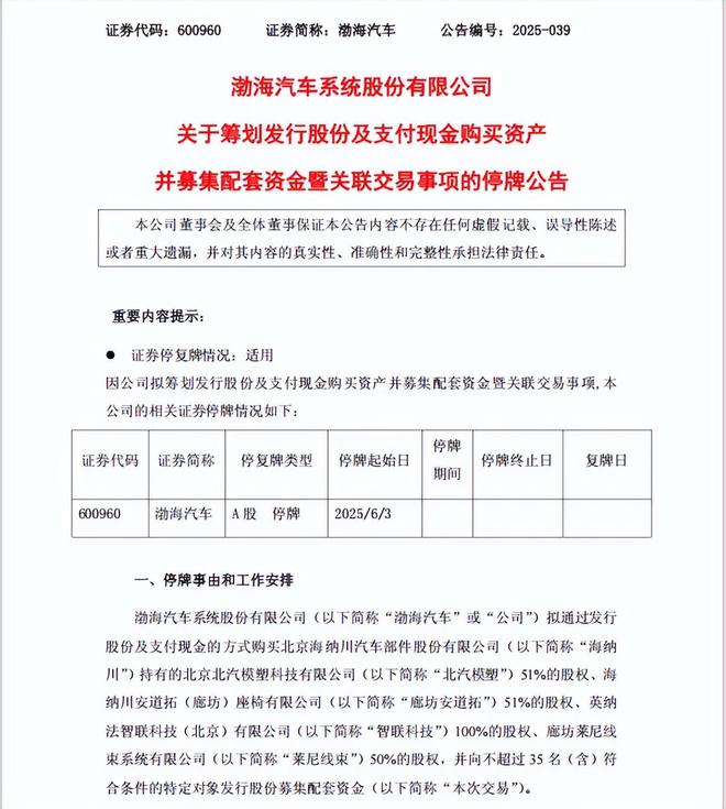 渤海股份重组_渤海集团重组最新公告_