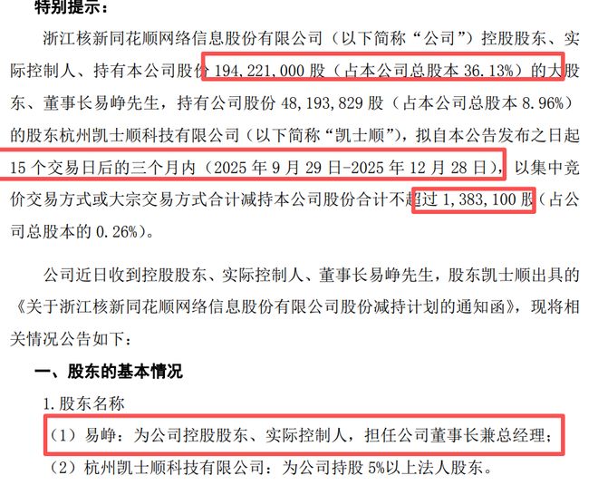 _股票遭减持_股票老总减持