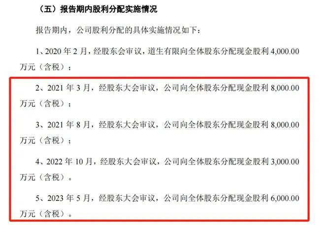 道生天合IPO：业绩增速放缓 实控人已获过亿分红