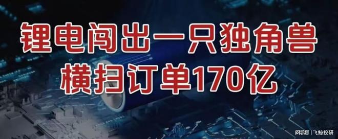 _刚刚，锂电闯出一只独角兽，横扫订单170亿！_刚刚，锂电闯出一只独角兽，横扫订单170亿！