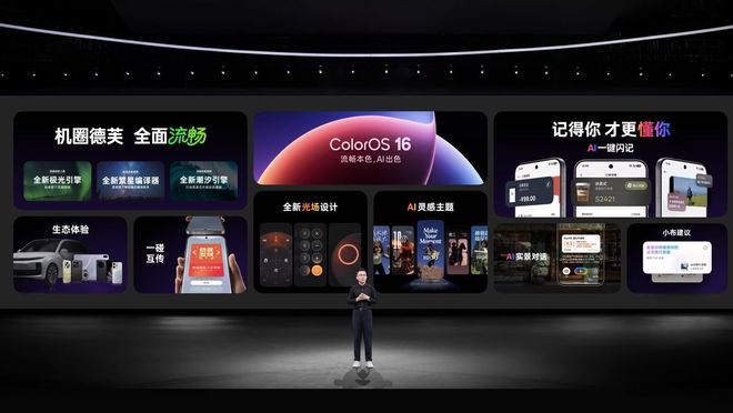 ColorOS 16正式亮相,首发搭载Find X9系列和一加15等机型__ColorOS 16正式亮相,首发搭载Find X9系列和一加15等机型