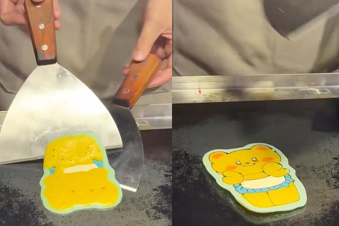 排队赚煎饼年轻钱小时得多少钱_排队买煎饼_