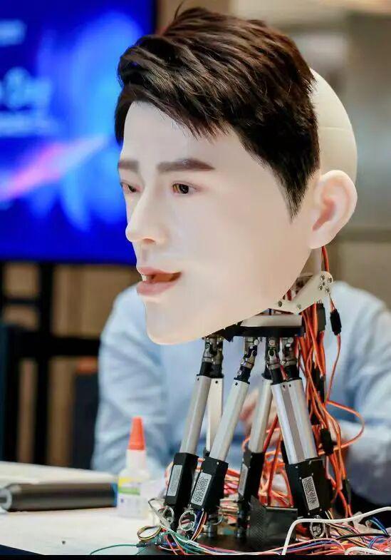 机器人长了张男爱豆的脸?会暧昧地喊你“靠近一点”但后脑勺还是秃的_机器人长了张男爱豆的脸?会暧昧地喊你“靠近一点”但后脑勺还是秃的_