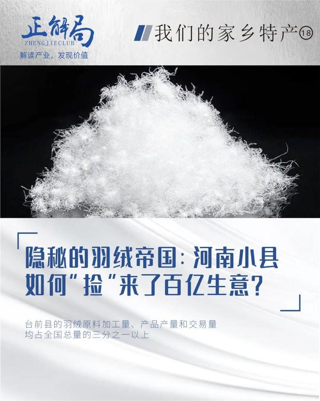 _隐秘的羽绒帝国:河南小县,如何“捡”来了百亿生意?_隐秘的羽绒帝国:河南小县,如何“捡”来了百亿生意?