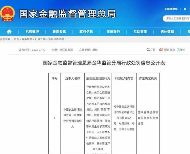 农业银行年内罚单超8500万:多地分支机构频触监管红线__农业银行年内罚单超8500万:多地分支机构频触监管红线