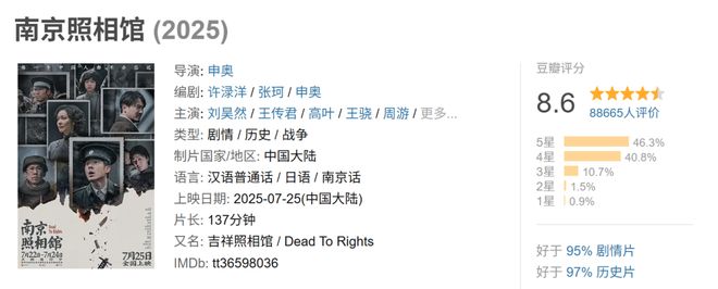 _《南京照相馆》成暑期档大黑马，出品方股价20CM涨停！_《南京照相馆》成暑期档大黑马，出品方股价20CM涨停！