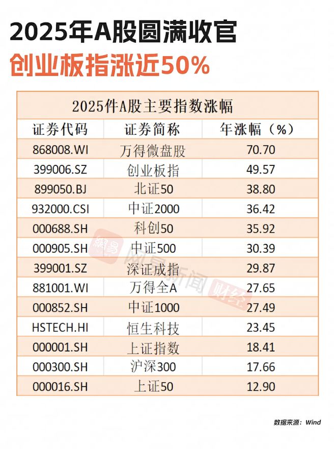 A股2025年大丰收,你赚了多少钱?