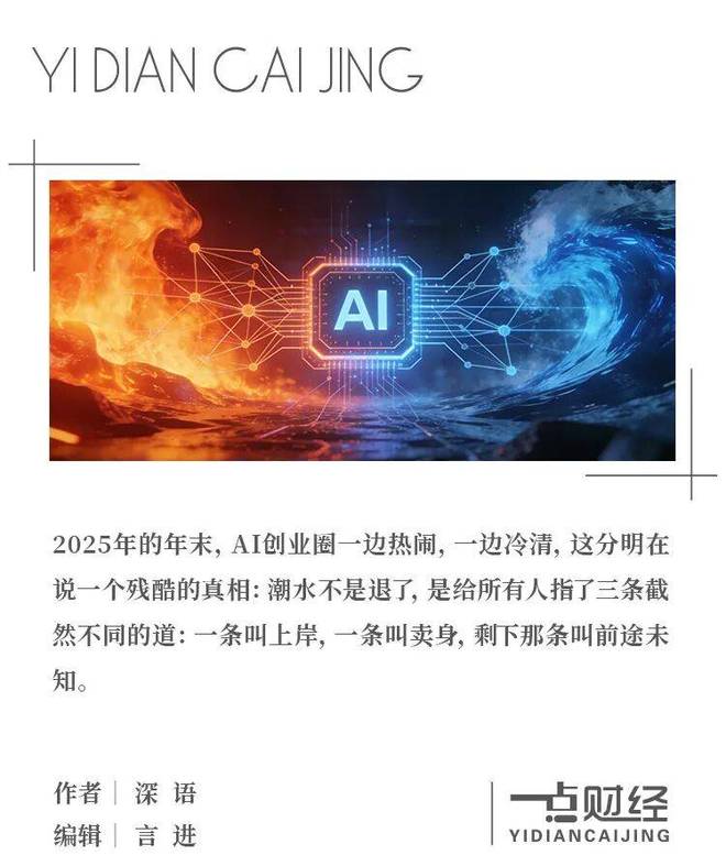AI创业公司的2025：一半是海水，一半是火焰